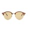 Ray Ban Metal (круглі) сонцезахисні окуляри 12689 коричневі з коричневоюлінзою . Photo 3
