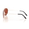 Водительские сонцезащитные очки авиатор 3004 металлик с коричневой линзой 