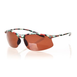Cонцезахисні окуляри для водіїв спорт 3019 хакі з коричневою лінзою 