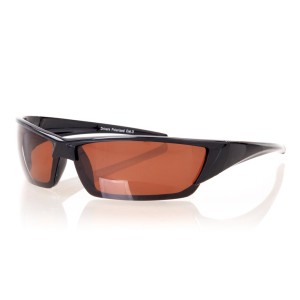 Cонцезахисні окуляри для водіїв спорт 3027 чорні з коричневою лінзою 