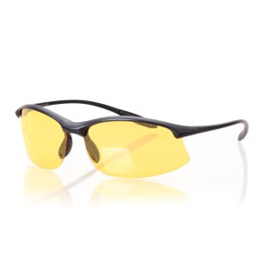 Cонцезахисні окуляри для водіїв спорт 3029 чорні з жовтою лінзою 