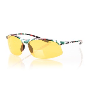 Cонцезахисні окуляри для водіїв спорт 3030 хакі з жовтою лінзою 