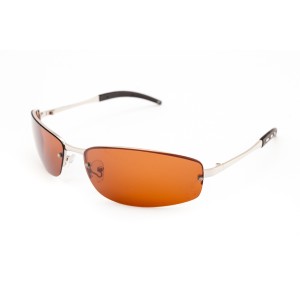 Водительские сонцезащитные очки стандарт 3022 металлик с коричневой линзой 