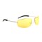 Водительские сонцезащитные очки стандарт 3043 металлик с жёлтой линзой . Photo 2
