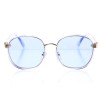 Іміджеві сонцезахисні окуляри 10242 сині з синьою лінзою 