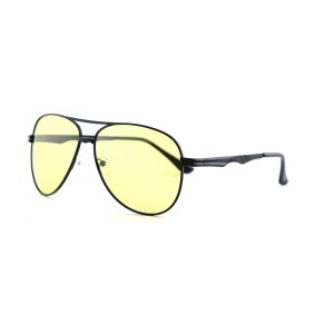 Водительские сонцезащитные очки стандарт 12632 чёрные с желтой линзой 
