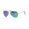 Дитячі сонцезахисні окуляри 10738 золоті з синьою лінзою . Photo 1