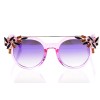 Іміджеві сонцезахисні окуляри 10248 рожеві з фіолетовою лінзою 