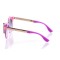 Іміджеві сонцезахисні окуляри 10248 рожеві з фіолетовою лінзою . Photo 3