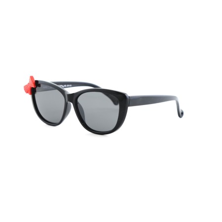 Детские сонцезащитные очки 12533 чёрные с чёрной линзой 