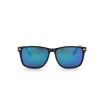 Детские сонцезащитные очки 12568 чёрные с синей линзой 