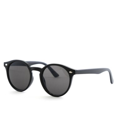 Детские сонцезащитные очки 12580 чёрные с чёрной линзой 