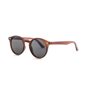 Детские сонцезащитные очки 12581 коричневые с серой линзой 