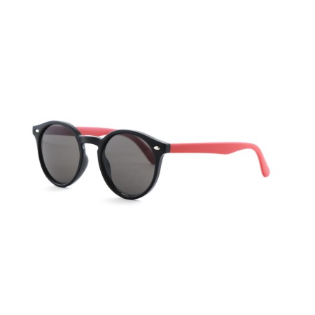 Детские сонцезащитные очки 12582 красные с чёрной линзой 