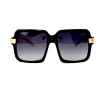 Cartier сонцезащитные очки 11665 чёрные с чёрной линзой 