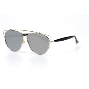 Christian Dior сонцезащитные очки 11195 серебряные с ртутной линзой 