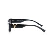 Versace сонцезахисні окуляри 12493 чорні з темно-синьою лінзою 