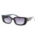 Versace сонцезащитные очки 12493 чёрные с темно-синий линзой . Photo 1