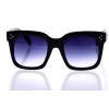 Жіночі сонцезахисні окуляри Класика 10295 коричневі з чорною лінзою 