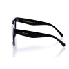 Жіночі сонцезахисні окуляри Класика 10295 коричневі з чорною лінзою 