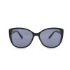 Жіночі сонцезахисні окуляри Класика 12558 чорні з чорною лінзою 