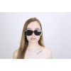 Жіночі сонцезахисні окуляри Класика 12558 чорні з чорною лінзою 