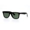 Мужские сонцезащитные очки 10848 чёрные с зелёной линзой . Photo 1