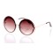 Жіночі сонцезахисні окуляри 10252 золоті з коричневою лінзою . Photo 1