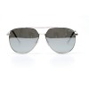 Чоловічі сонцезахисні окуляри Краплі 10919 срібні з дзеркальною лінзою 