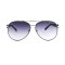 Мужские сонцезащитные очки Капли 12522 серебряные с синий линзой . Photo 2