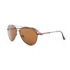 Чоловічі сонцезахисні окуляри Краплі 12664 коричневі з коричневою лінзою 