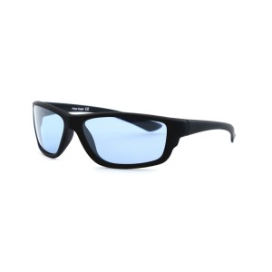 Чоловічі сонцезахисні окуляри Хамелеони 12520 чорні з синьою лінзою 