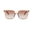 Жіночі сонцезахисні окуляри Класика 12497 коричневі з коричневою лінзою 