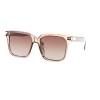 Жіночі сонцезахисні окуляри Класика 12497 коричневі з коричневою лінзою 