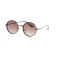 Жіночі сонцезахисні окуляри 12539 коричневі з коричневою лінзою . Photo 1