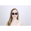 Жіночі сонцезахисні окуляри Класика 12540 чорні з темно-бузковою лінзою 