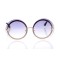 Женские сонцезащитные очки 10255 золотые с фиолетовой линзой . Photo 2