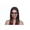 Женские сонцезащитные очки 10255 золотые с фиолетовой линзой 