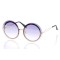 Женские сонцезащитные очки 10255 золотые с фиолетовой линзой . Photo 1