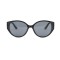 Женские сонцезащитные очки Классика 12541 чёрные с чёрной линзой . Photo 2