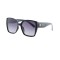 Женские сонцезащитные очки 12542 чёрные с темно-синий линзой . Photo 1