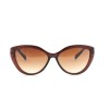 Жіночі сонцезахисні окуляри Класика 12544 коричневі з коричневою лінзою 