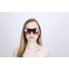Жіночі сонцезахисні окуляри 12545 коричневі з коричневою лінзою 