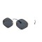Женские сонцезащитные очки Классика 12547 золотые с чёрной линзой . Photo 1