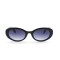 Женские сонцезащитные очки Классика 12548 чёрные с темно-синий линзой . Photo 2