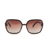 Жіночі сонцезахисні окуляри Класика 12551 коричневі з коричневою лінзою 