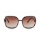 Женские сонцезащитные очки Классика 12551 коричневые с коричневой линзой . Photo 2