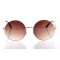 Женские сонцезащитные очки 10257 золотые с коричневой линзой . Photo 2