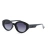 Жіночі сонцезахисні окуляри Класика 12559 чорні з темно-синьою лінзою 
