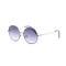 Женские сонцезащитные очки Классика 12560 чёрные с темно-синий линзой . Photo 1